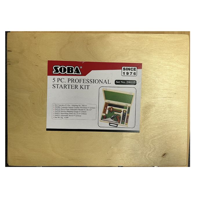 Soba Handtool Starter Set in Wooden Box - 5 pieces