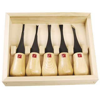 Flexcut Regular Palm Set 5 pce wood box