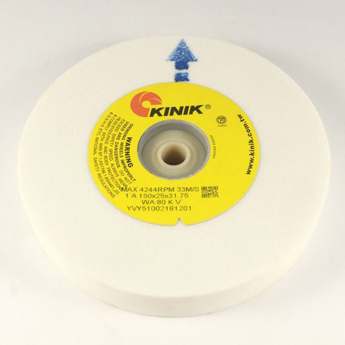 WHITE WHEEL 150MM - 80 GRIT 25mm Wide