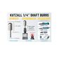 Kutzall Ball Nose 19mm Diameter 1/4" shaft - Coarse