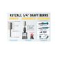 Kutzall Fine Cylinder 3/4" Diameter 1/4" shaft
