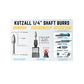 Kutzall Flame 13mm Diameter 1/4" shaft - Fine