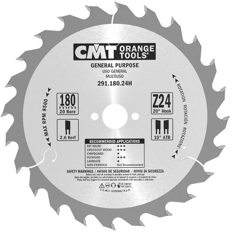 Comb Blade 180mm 24Teeth 2.6Kerf ***