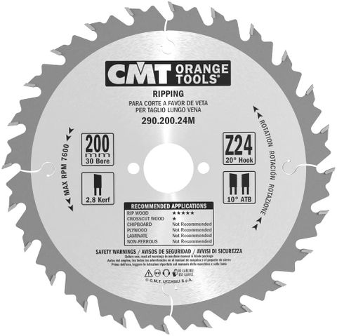 Rip Blade 200mm 24Teeth 2.8Kerf