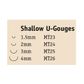Flexcut Shallow U Gouge Chisel Micro Tool Set