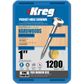 Kreg Pocket Hole Screws - 25mm Fine/Pan Head - Zinc - 1200 pack ***