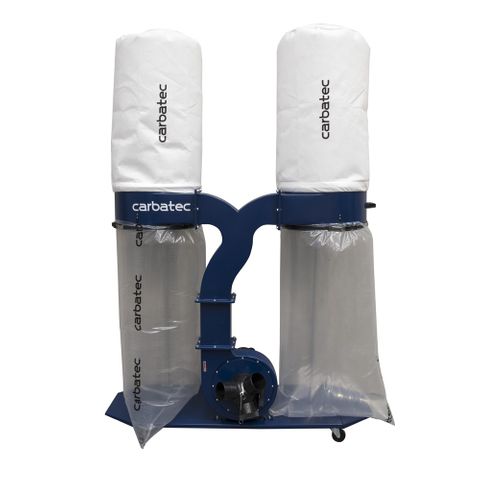 Carbatec Professional Twin Bag Dust Extractor