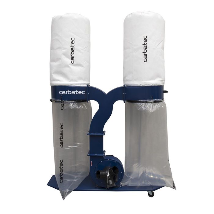 Carbatec Professional Twin Bag Dust Extractor