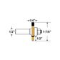 Arden Slot Cutter 1/2in. Shank 47.62 mm Cut Ø 6.35 mm Cut L.