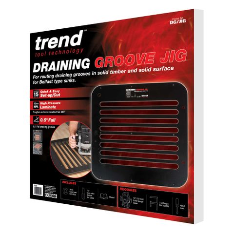 Trend Draining Groove Jig with Cove Cutter & Guide Bush ***