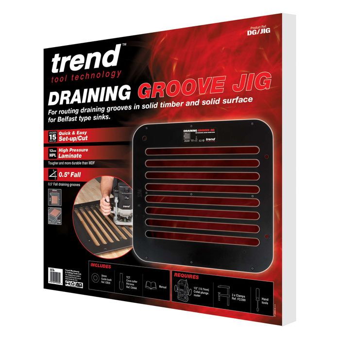 Trend Draining Groove Jig with Cove Cutter & Guide Bush ***