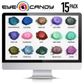 Eye Candy 15 Color Hue Series Pigment Powder Variety Set x 5g
