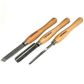 Carbatec 3PC Cryogenic M2 HSS Medium Woodturning Chisel Set