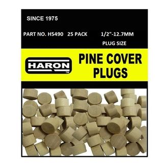 Haron Flat Pine Plug 1/2in 12.7mm  (25)***