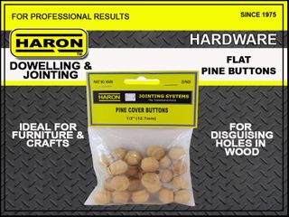Haron Pine Buttons 1/2in- 12.7mm (25) ***