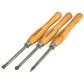 Carbatec 3PC Tungsten Carbide And Stainless Steel Small/Medium Scraper Set