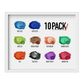Eye Candy 10 Color Pigment Powder Variety Set F x 5g ***