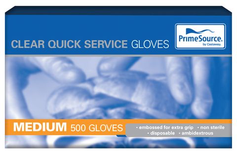 QUICK SERVICE GLOVE MEDIUM / LARGE x 500 (5)