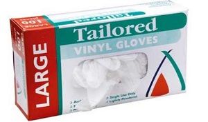 LARGE GLOVE VINYL x 100 (10)