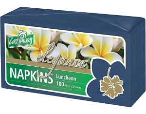 2ply DARK BLUE LUNCH NAPKINS  x100 (10)