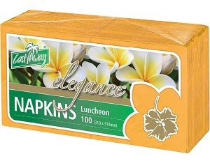 2ply GOLD LUNCH NAPKIN x 100 (10)