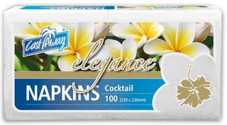 2ply WHITE COCKTAIL NAPKIN ALFRESCO x 250 (8)