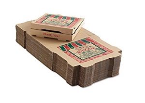 10in PIZZA CARTON BROWN FRESH PRINT x 100