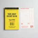 TAKEAWAY DOCKET BOOK 006 x PKT OF 10 (10)