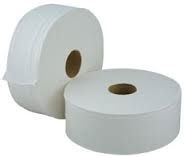 1PLY JUMBO TOILET ROLL 8 x 500mt PURE ROLLS