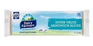 DAIRY FARMERS SLICED CHEESE SANDWICH x 1.5kg (8)