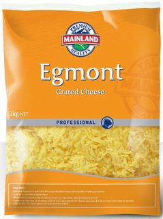 EGMONT SHREDDED CHEESE MAINLAND GFREE x 2kg (6)