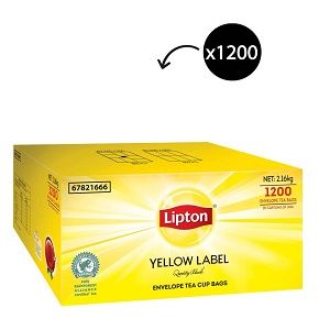 ENVELOPE TEA BAGS LIPTON YELL LABEL x 1200