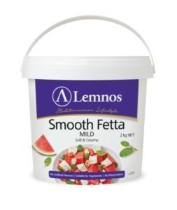 DANISH SMOOTH FETTA BLOCK LEMNOS x 2kg