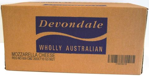 20kg MOZZARELLA BLOCK CHEESE DDALE GFREE