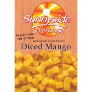 FROZEN DICED MANGO SUNNYSIDE x 1kg (12)