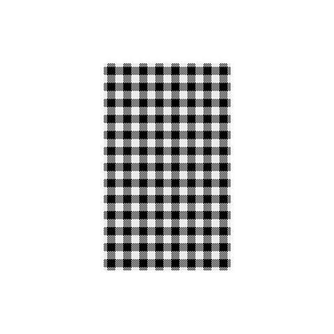 BLACK WHITE CHECK GINGHAM GPROOF PAPER x 200 (10)
