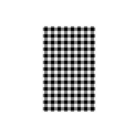 BLACK WHITE CHECK GINGHAM GPROOF PAPER x 200 (10)