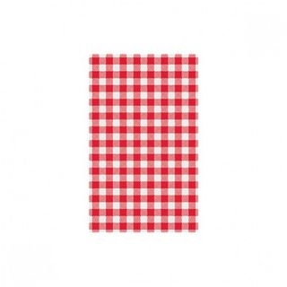 RED WHITE CHECK GINGHAM GPROOF PAPER x 200 (10)