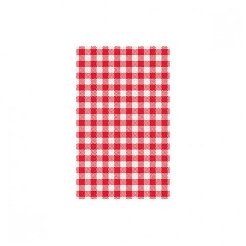 RED WHITE CHECK GINGHAM GPROOF PAPER x 200 (10)