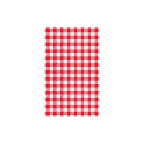 RED WHITE CHECK GINGHAM GPROOF PAPER x 200 (10)