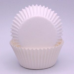 PATTY PANS #408 WHITE (CUP CAKE) 104x44x30 SAVILL x 500