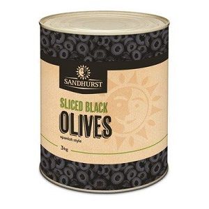 SLICED SPANISH BLACK OLIVES SHURST x A10 (6)