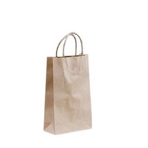 BABY BROWN CARRY BAG TWIST HANDLES SAVILL x 50 (10)