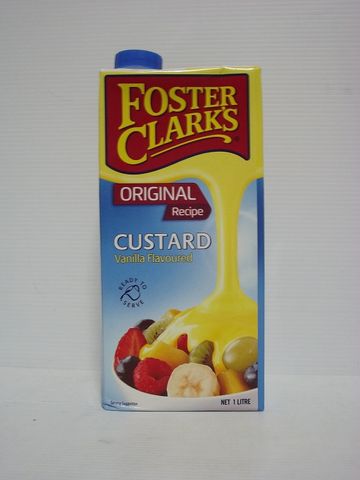 CUSTARD UHT VANILLA FCLARK GFREE x 1lt (12)