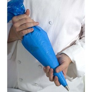 PIPING BAG DISP 18" FLAT BLUE x 100 (10)