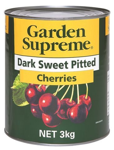 Dark Sweet Pitted Cherries in Water