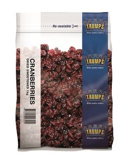 DRIED CRANBERRIES TRUMPS x 1kg (10)