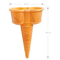 Double cone ice 2025 cream