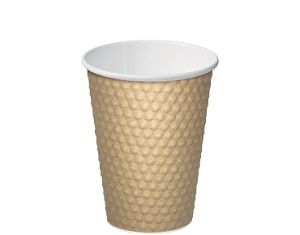 12oz BROWN DIMPLE CUP ECO 355ml x 25 (20)