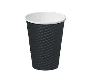 12oz BLACK DIMPLE CUP ECO 355ml x 25 (20)